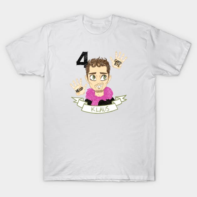 Klaus Hargreeves - Umbrella Academy T-Shirt by conshnobre